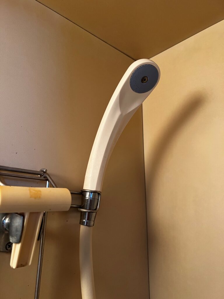 古いシャワーヘッド